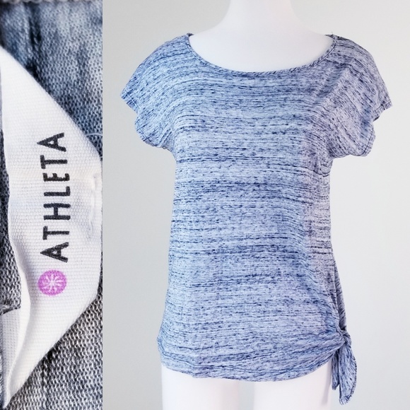 Athleta Tops - ATHLETA Soft Light Weight Top Tee Shirt Side Knot